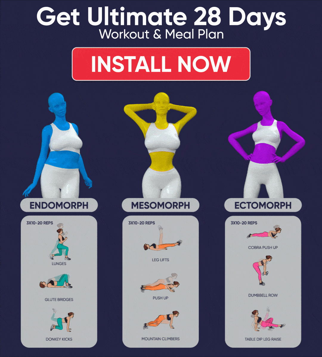 Get Ultimate 28 Days Workout & Meal Plan