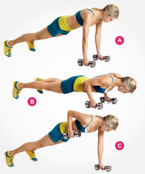 Push-Up With Row