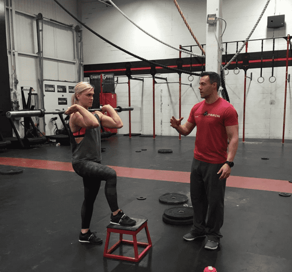 Crossfit Coach Ben Bergeron with Katrin Davidsdottir