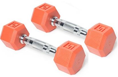 rubber dumbbells