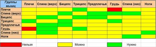 Какие мышцы можно качать в один день. Главные правила совмещения