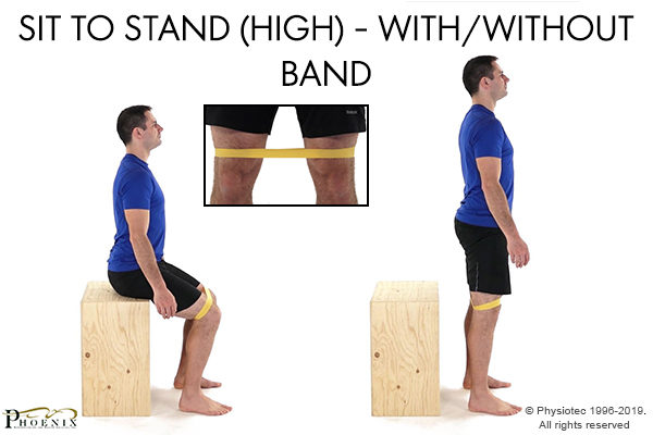 sit stand with band