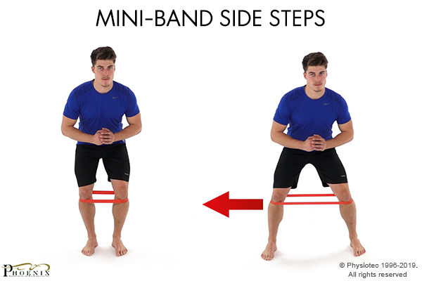 side steps with mini band