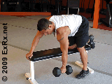 Bent over dumbbell row 